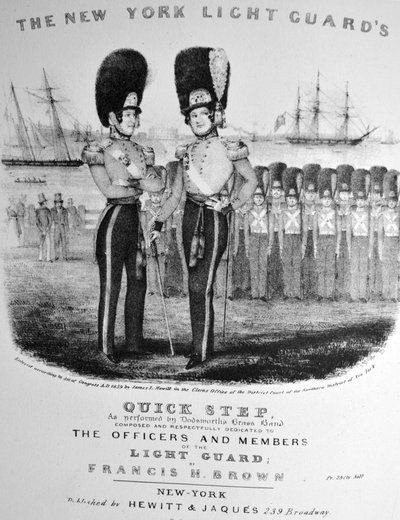 The New York Light Guards Quick Step by N. and Ives, J.M. Currier